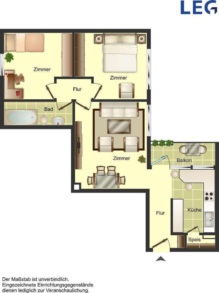 Wohnung zum Mieten in Düsseldorf 836 € 75.28 m²