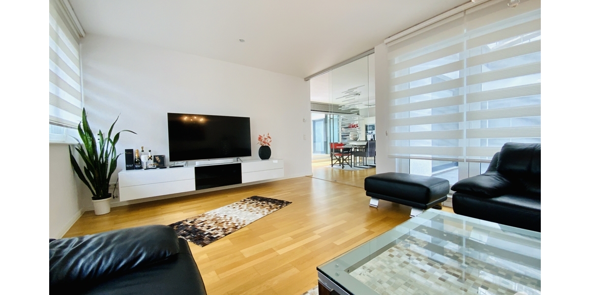 Wohnen auf einer Ebene Moderne, hochwertige 3 Zimmer-Wohnung mit Bungalow-Charakter - Erdgeschoßwohnung Düsseldorf Heerdt | Angebot:27239620
