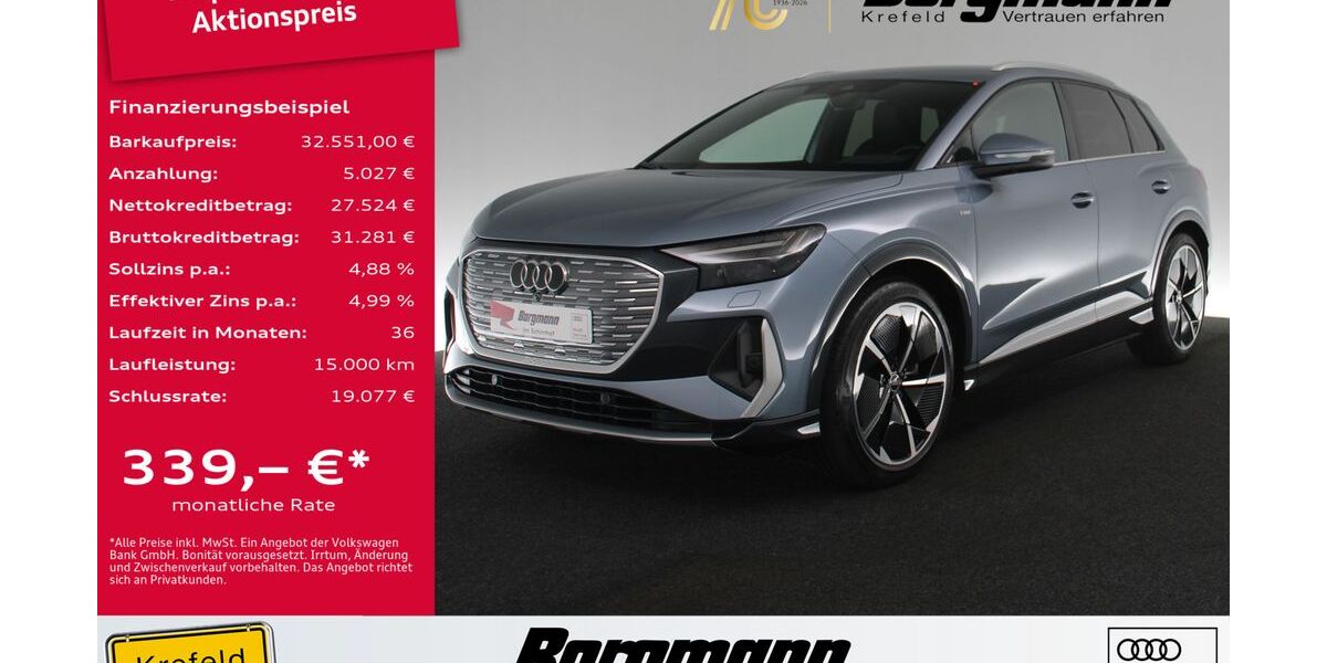 Audi Q4 e-tron 28.877 km 31.993 &euro; Krefeld 47803