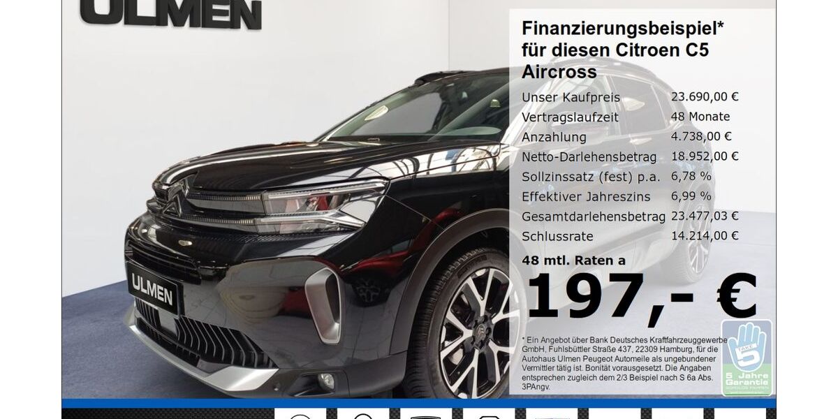 Citroen C5 Aircross 22.436 km 23.690 &euro; Düsseldorf 40233