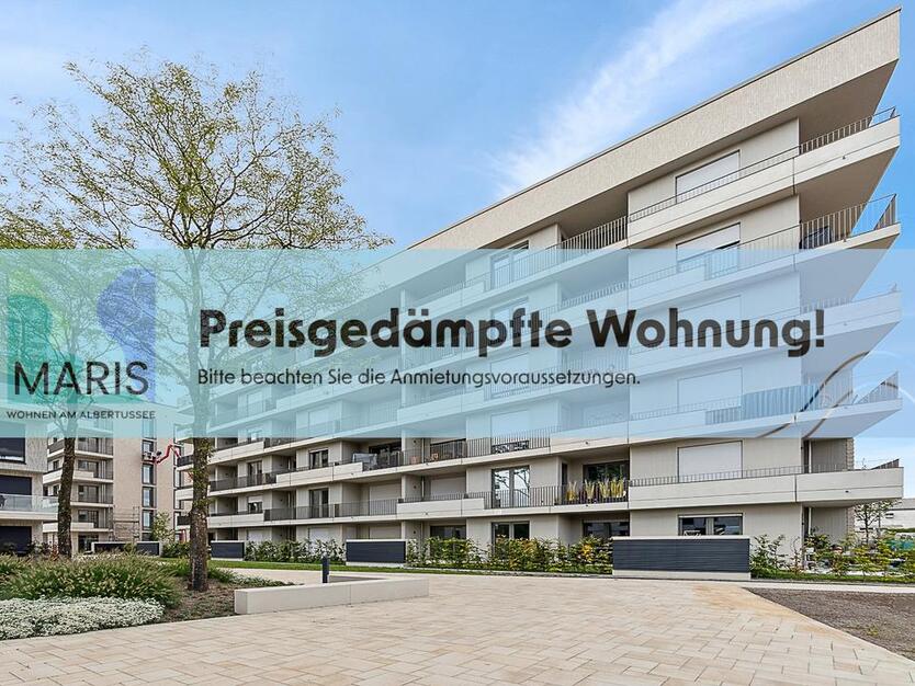 Mietpreisgedämpftes Wohnen: Attraktive 3-Zimmer-Wohnung mit großer Terrasse und zwei Bädern zimmer
