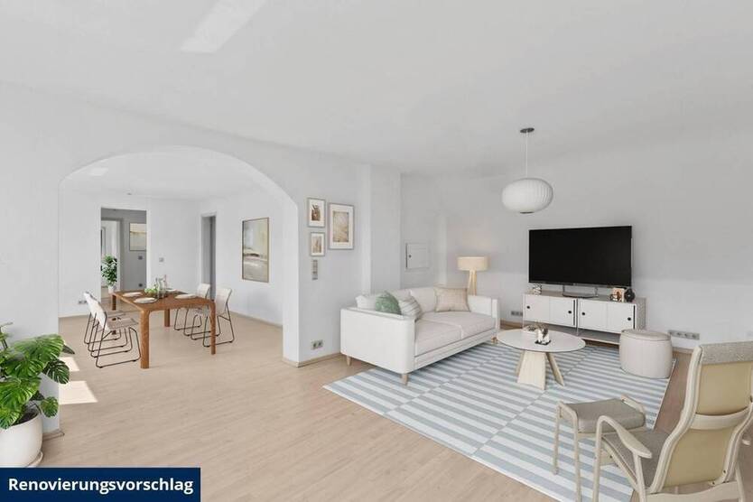 Haus-Feeling pur: 5-Zimmer-Wohnung mit Dachterrasse, eigenem Eingang & Garage