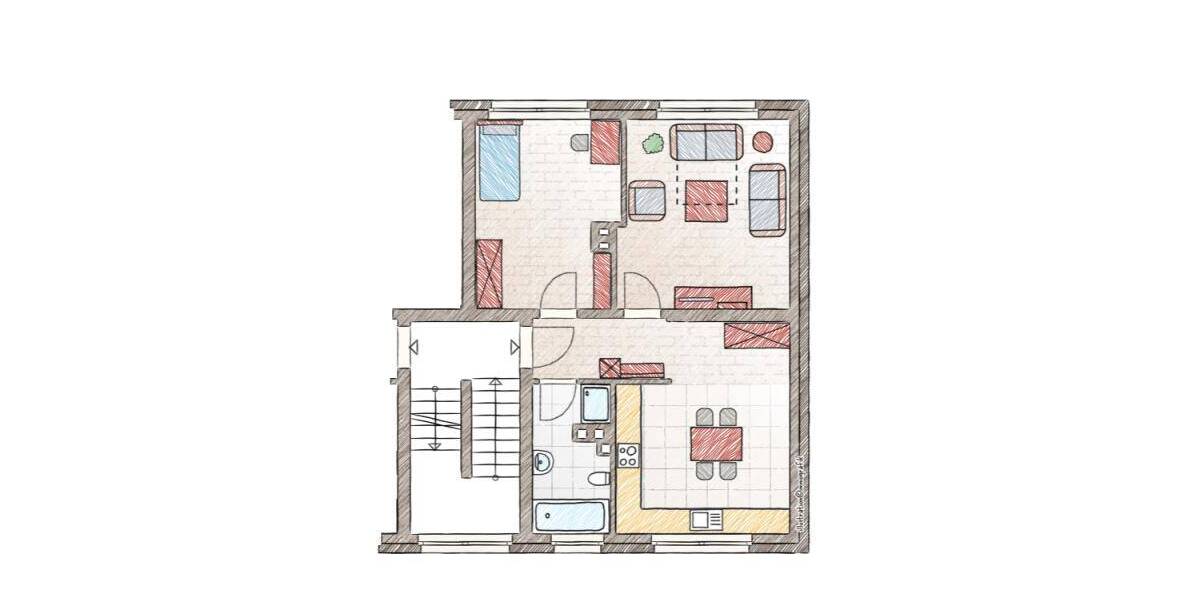 Etagenwohnung Solingen Wald - 1 Zimmer, 269 m&sup2;, 469.000&euro; | Angebot:25742641
