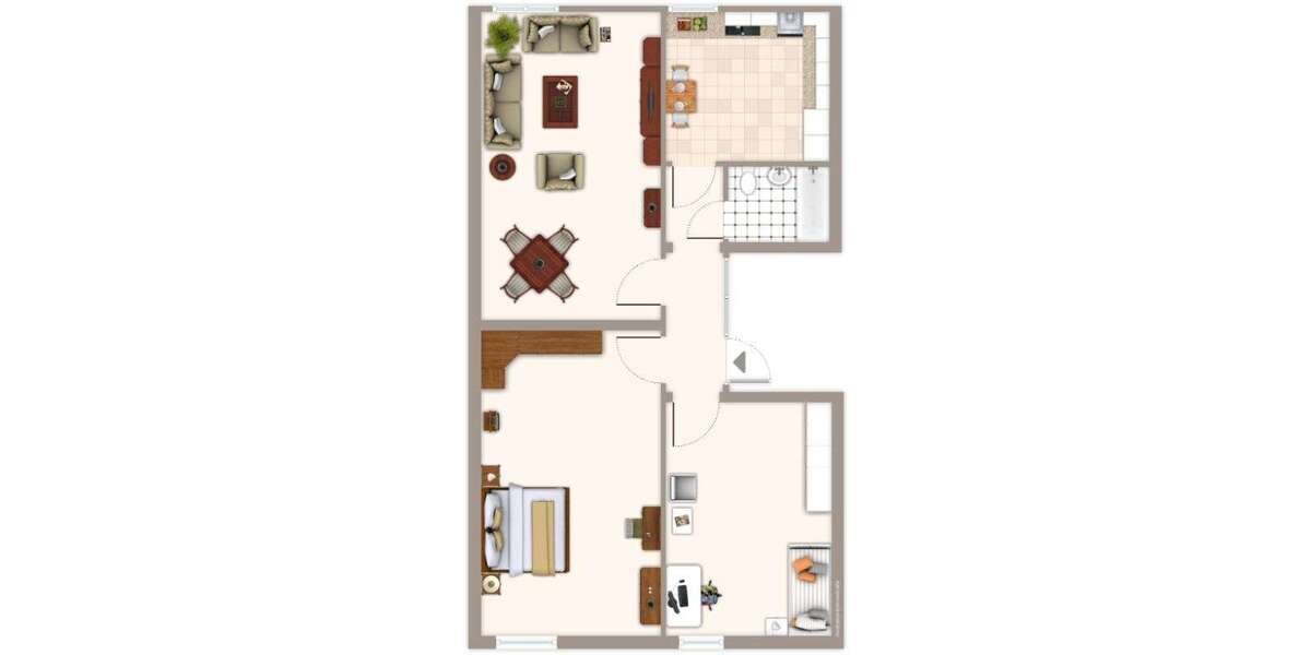 Etagenwohnung Mönchengladbach Odenkirchen - 2 Zimmer, 64 m&sup2;, 649&euro; | Angebot:26890106