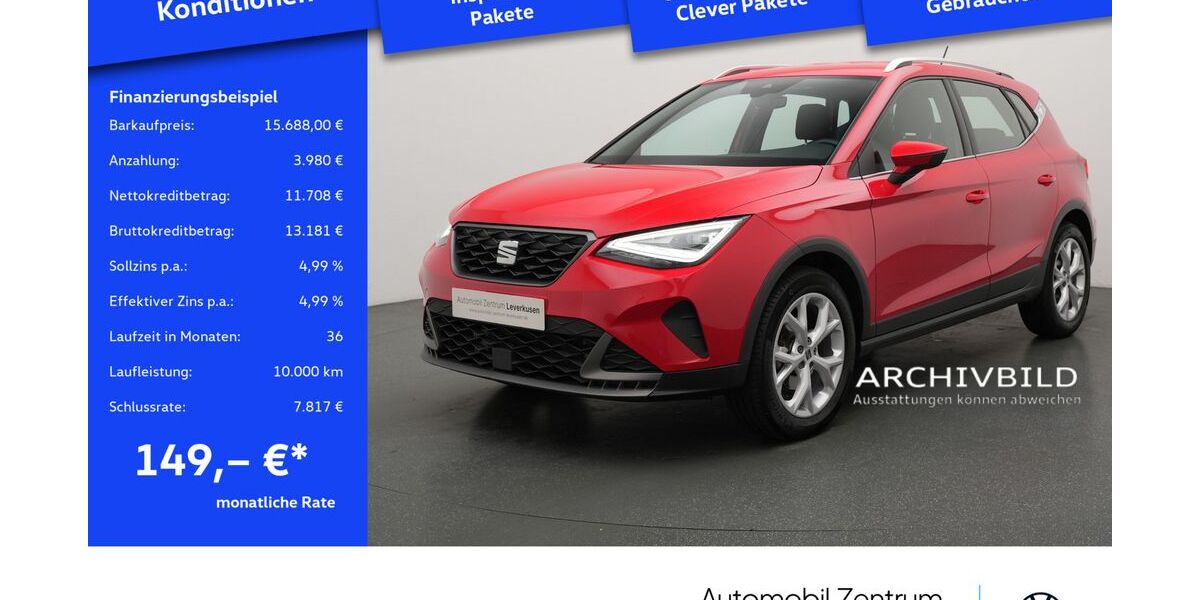 Seat Arona 29.979 km 15.680 &euro; Leverkusen 51379