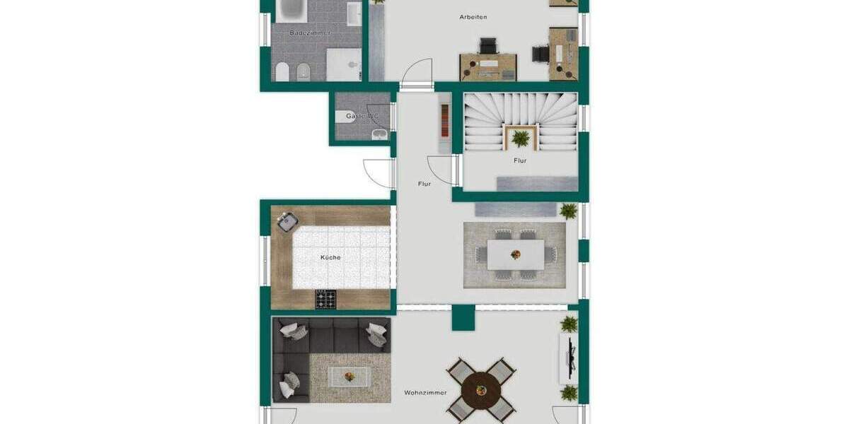 Architektonische Moderne trifft Energieeffizienz: flexibles Wohnen auf höchstem Niveau in Quettingen 8 zimmer