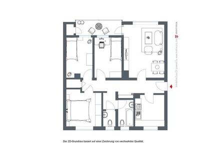 Wohnung Remscheid Lüttringhausen - 4 Zimmer, 85 m&sup2;, 709&euro; | Angebot:25433200