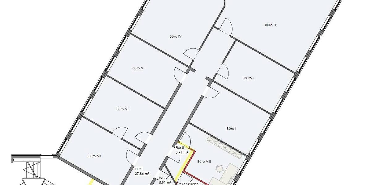 Gewerbeobjekt Ratingen Ost - 1 Zimmer, 19 m&sup2;, 355&euro; | Angebot:25664992