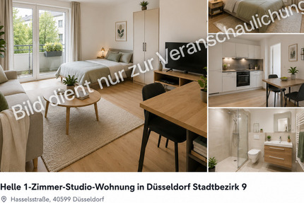 Wohnung Düsseldorf Stadtbezirk 9 - 1 Zimmer, 40 m&sup2;, 500&euro; | Angebot:27165144