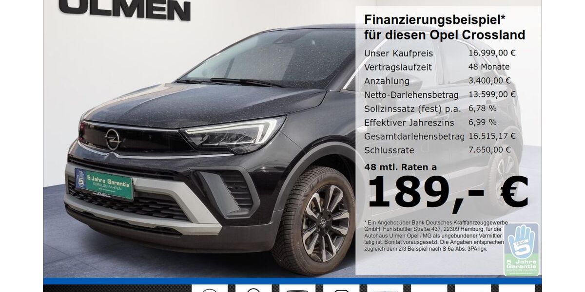 Opel Crossland (X) 21.260 km 16.444 &euro; Düsseldorf 40231