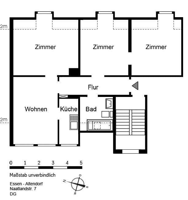 Wohnung zum Mieten in Essen 499 € 69.26 m²