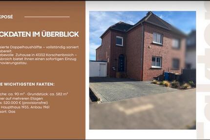 Haus Korschenbroich - 3.5 Zimmer, 90 m&sup2;, 498.000&euro; | Angebot:26716745
