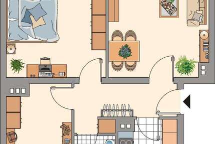 Wohnung zum Mieten in Remscheid 529 € 62.74 m² 3 zimmer