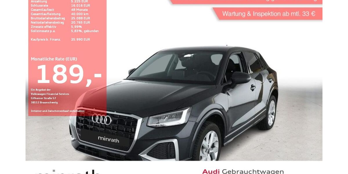 Audi Q2 7.468 km 24.260 &euro; Moers-Hülsdonk 47441