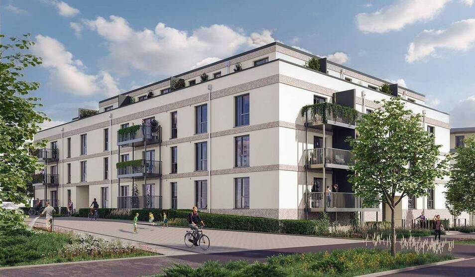 Bezugsfertige, barrierefreie Wohnung mit Terrasse und Gartenanteil
