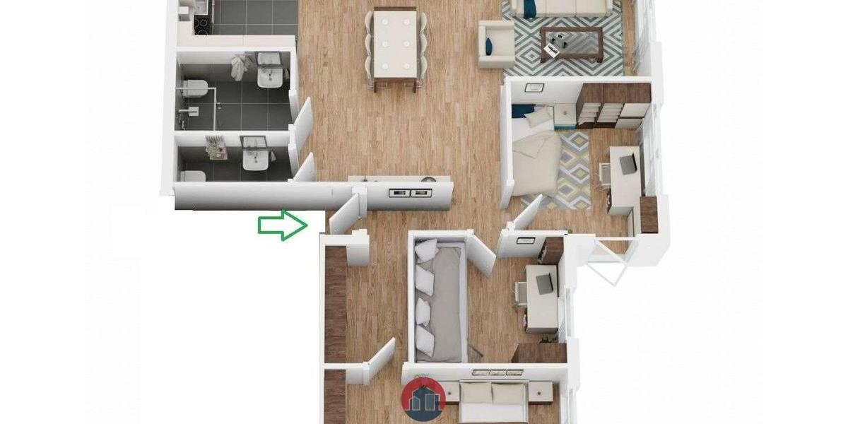 Erdgeschoßwohnung Dormagen Sankt Peter - 4 Zimmer, 123 m&sup2;, 1.320&euro; | Angebot:26334958
