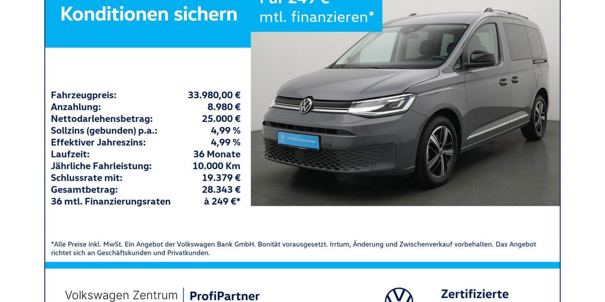 VW Caddy 12.705 km 33.980 &euro; Leverkusen 51379