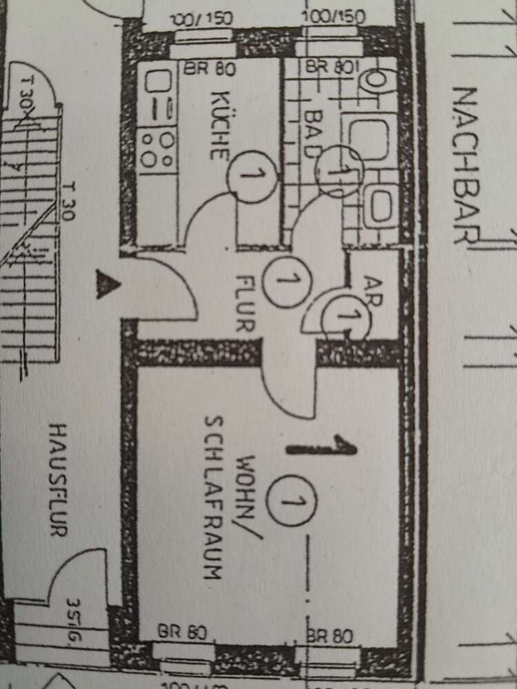 Wohnung zum Mieten in Krefeld 360 € 32.4 m²