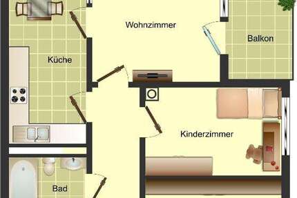 Wohnung zum Mieten in Düsseldorf 759 € 68.99 m² 3 zimmer