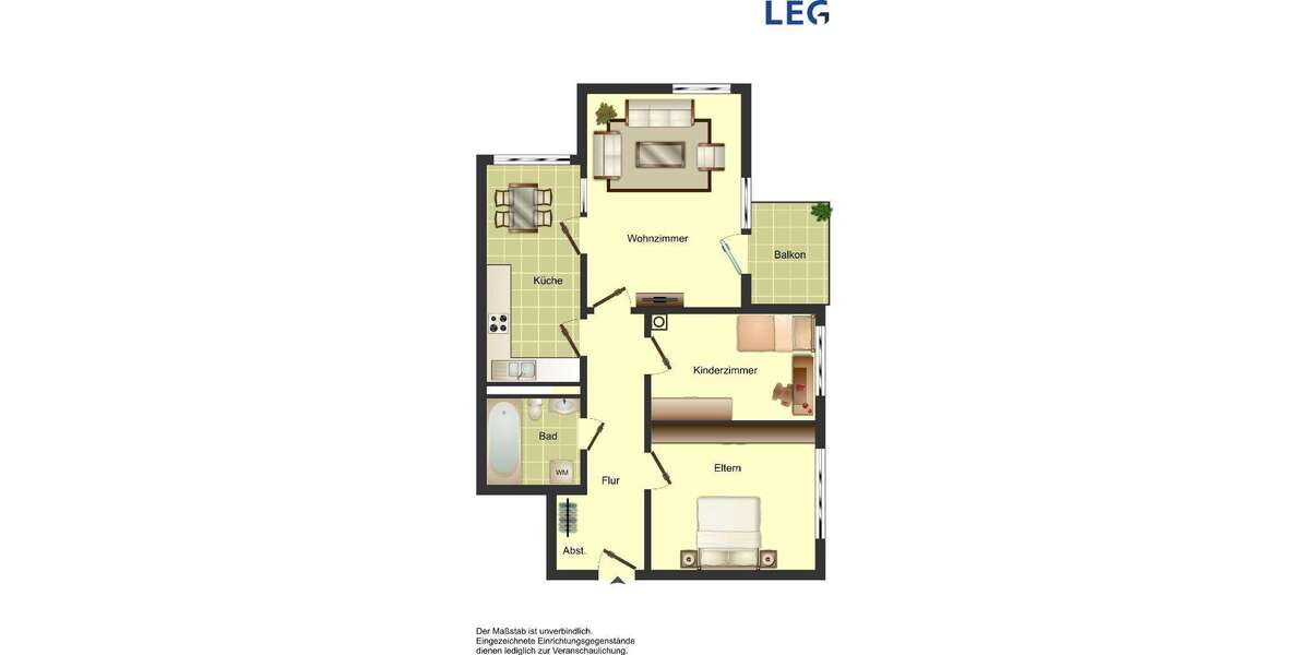 Wohnung zum Mieten in Düsseldorf 759 € 68.99 m² 3 zimmer