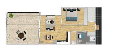 Etagenwohnung Mönchengladbach Stadtmitte - 2 Zimmer, 54 m&sup2;, 725&euro; | Angebot:26379792
