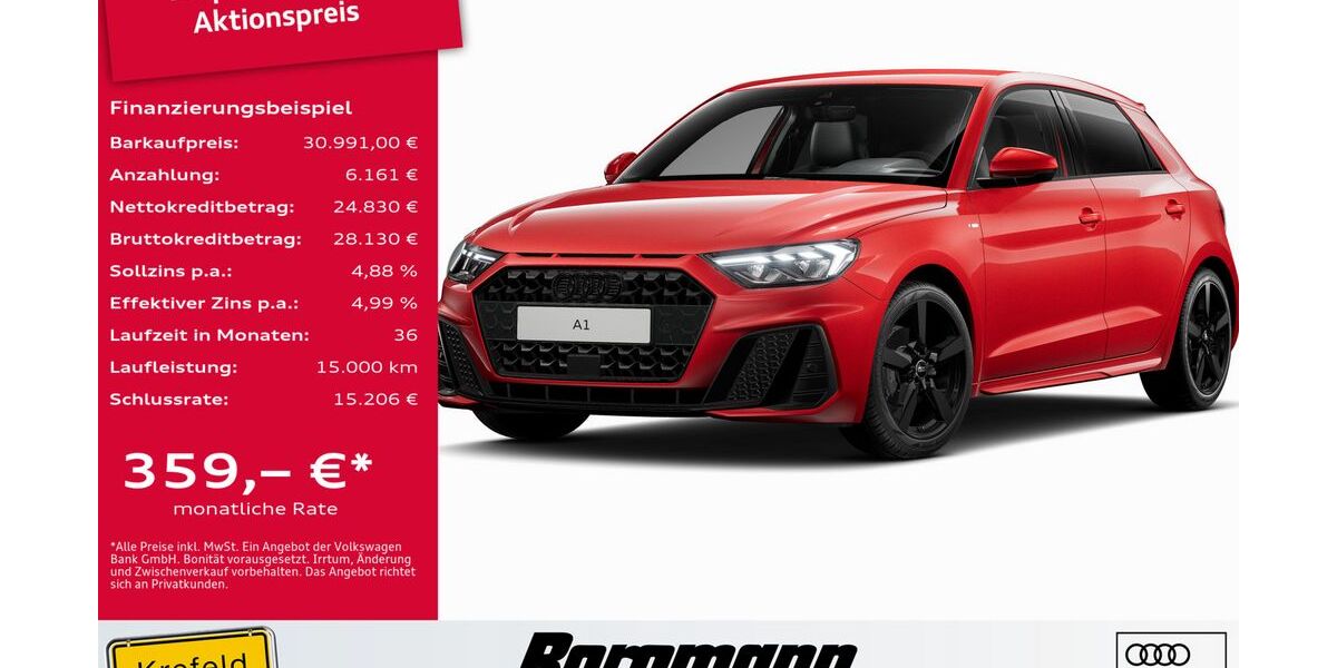 Audi A1 1.142 km 30.991 &euro; Krefeld 47803
