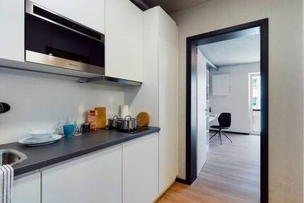 DIE ZimmerEI | Möblierte 1-Zimmer-Wohnung in Köln Deutz für Studierende + Auszubildende | Large Bude