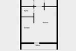 Etagenwohnung Wuppertal Sedansberg - 1.5 Zimmer, 52 m&sup2;, 450&euro; | Angebot:26418893