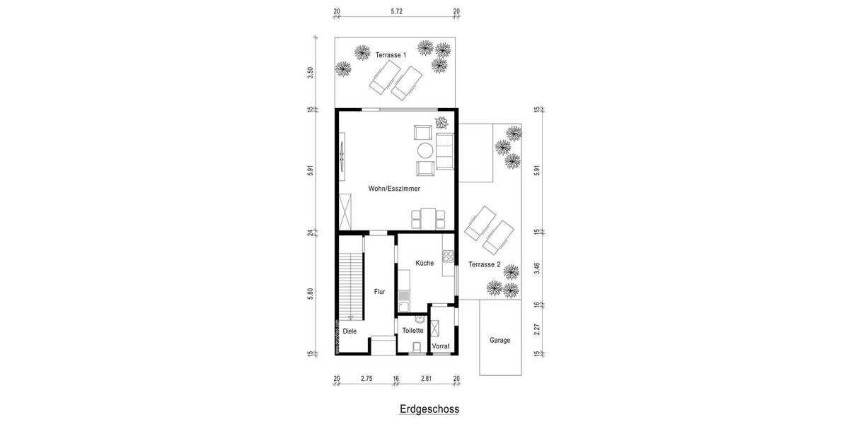 Doppelhaushälfte Grevenbroich Wevelinghoven - 3 Zimmer, 118 m&sup2;, 379.000&euro; | Angebot:24761003