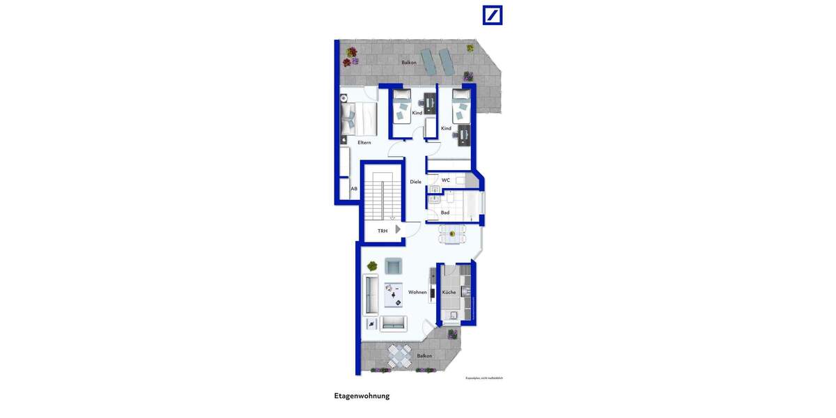 Etagenwohnung Düsseldorf Gerresheim - 4 Zimmer, 98 m&sup2;, 360.000&euro; | Angebot:24270441