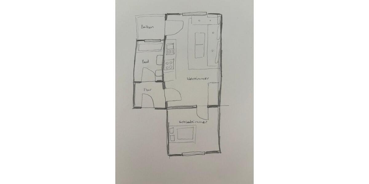 Helle 1,5 - Zimmer Wohnung mit Balkon und EBK in Wuppertal-Barmen 1.5 zimmer