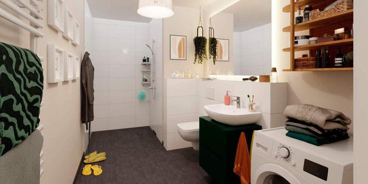Barrierefrei wohnen mit 27 m² Dachterrasse, Badewanne und 4 Zimmern 4 zimmer