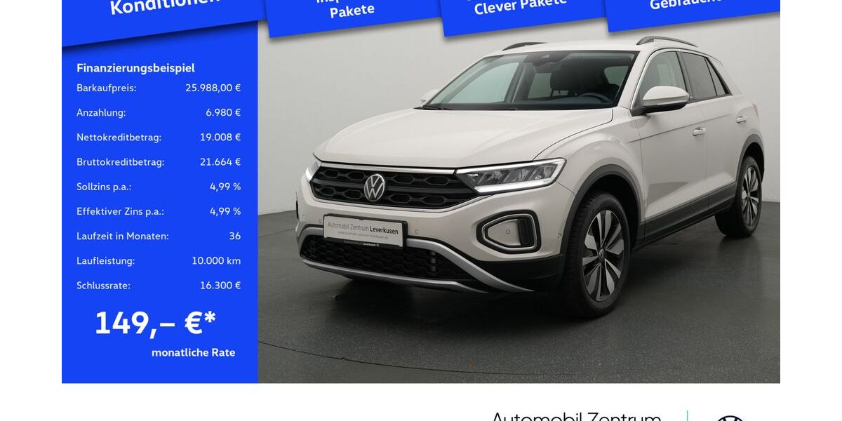VW T-Roc 12.514 km 25.980 &euro; Leverkusen 51379
