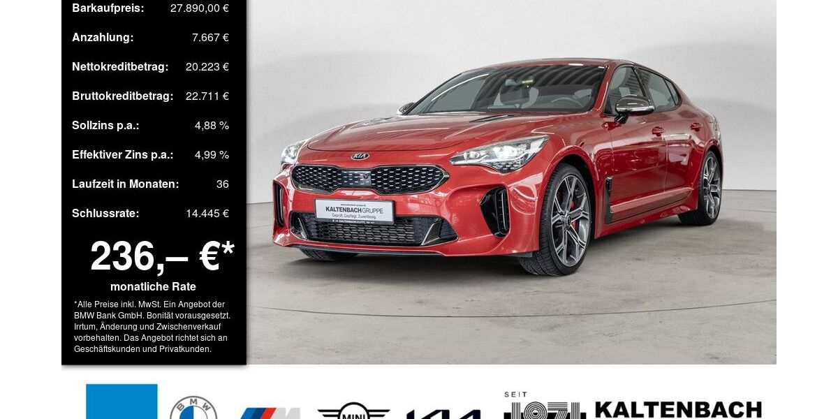 Kia Stinger 78.502 km 27.290 &euro; Remscheid 42897