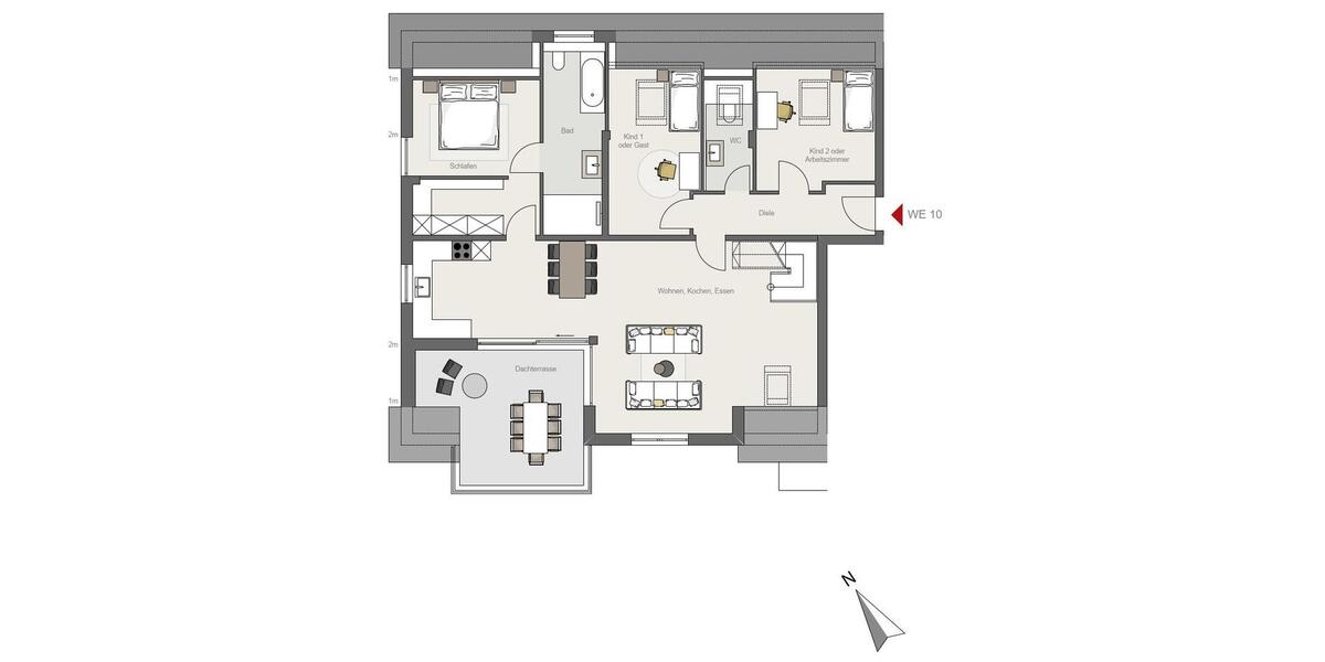 Maisonettenwohnung Mettmann - 4.5 Zimmer, 160 m&sup2;, 2.250&euro; | Angebot:21910097