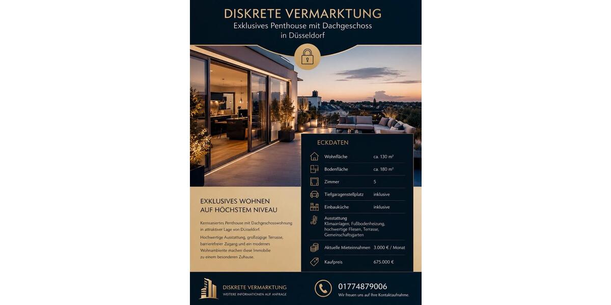 Einfamilienhaus Düsseldorf Stadtbezirk 6 - 5 Zimmer, 130 m&sup2;, 675.000&euro; | Angebot:27096878