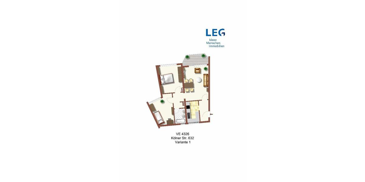 Etagenwohnung Krefeld Fischeln - 3 Zimmer, 65 m&sup2;, 649&euro; | Angebot:25275586