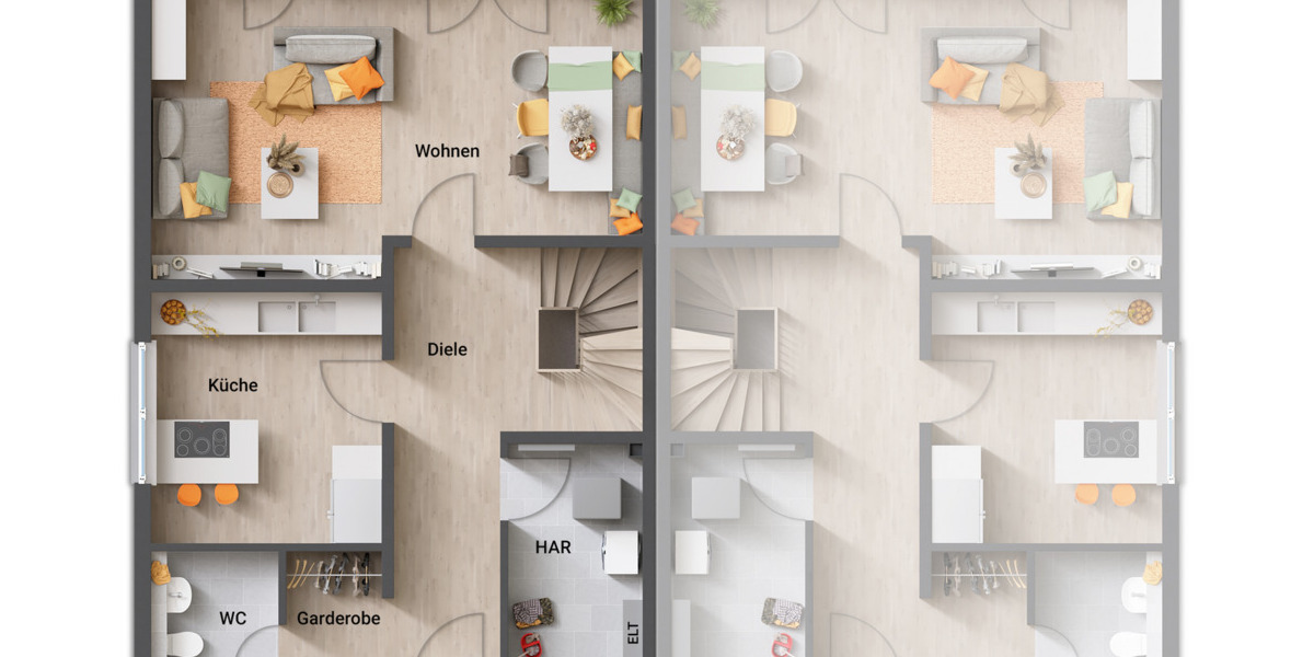 Doppelhaushälfte Düsseldorf Angermund - 4 Zimmer, 124 m&sup2;, 820.532&euro; | Angebot:23491801