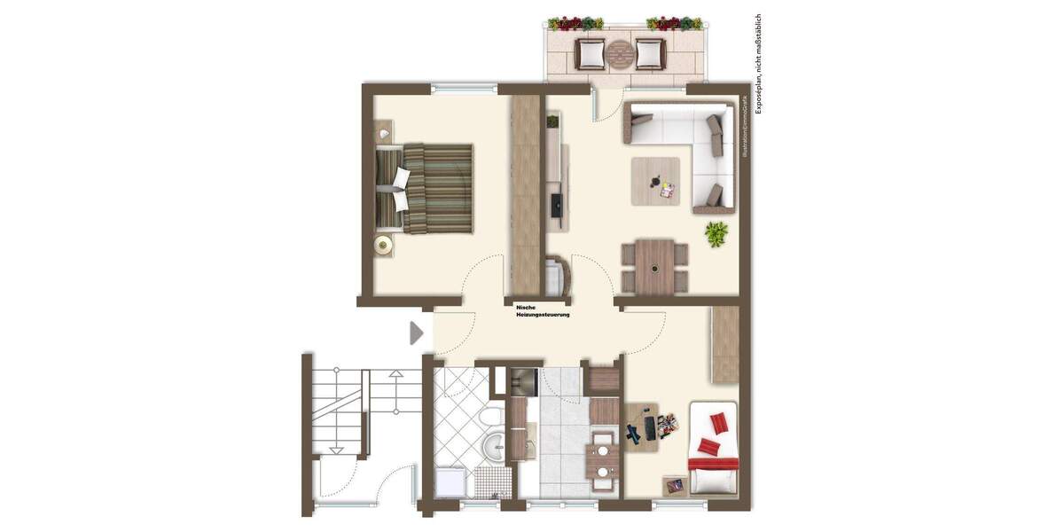 Klassische 3 Zi.-ETW mit Balkon in gefragter Lage Nähe Nordpark 3 zimmer