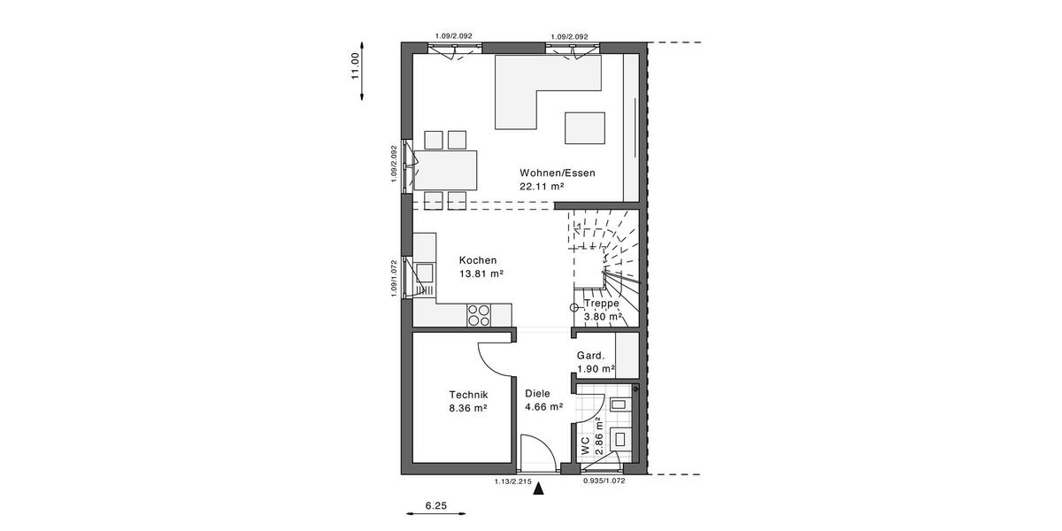 Doppelhaushälfte Langenfeld (Rheinland) - 3 Zimmer, 115 m&sup2;, 1.700&euro; | Angebot:26610845