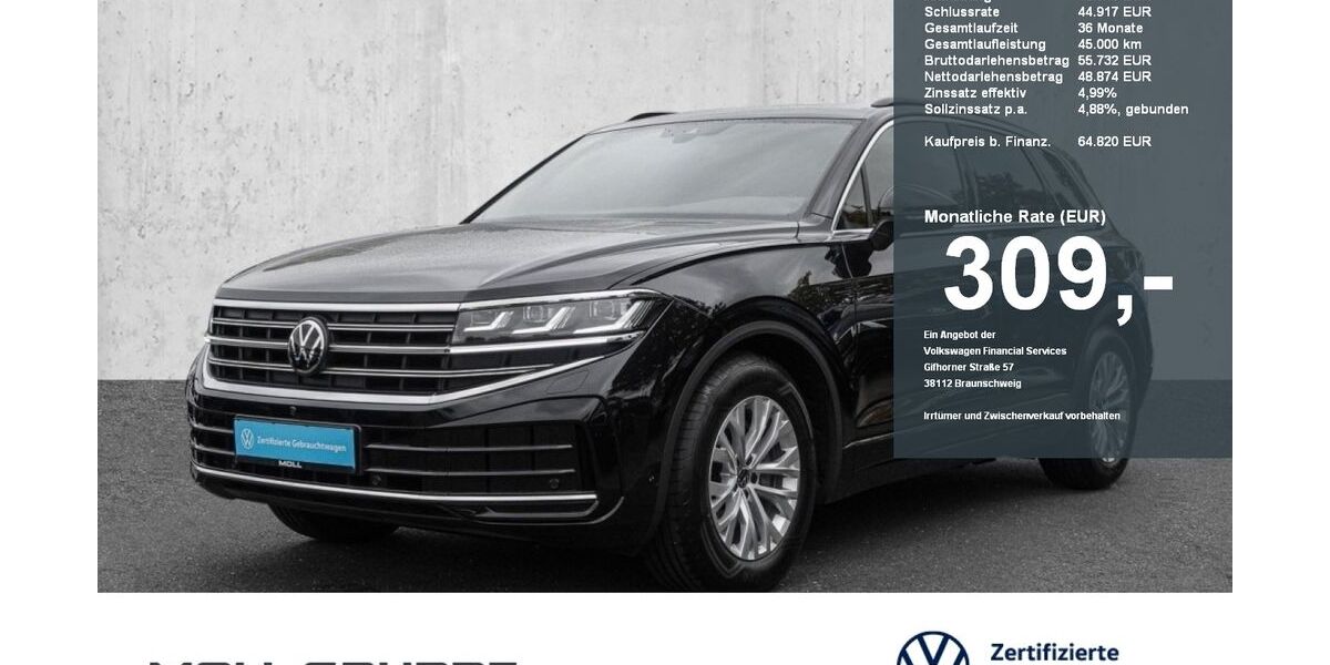 VW Touareg 9.890 km 63.880 &euro; Düsseldorf 40474