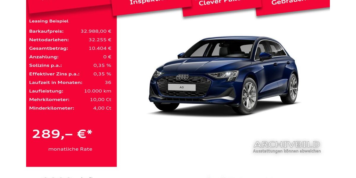 Audi A3 24.652 km 32.988 &euro; Leverkusen 51373