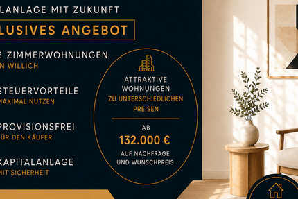 Wohnung Willich - 2 Zimmer, 54 m&sup2;, 162.656&euro; | Angebot:27162101
