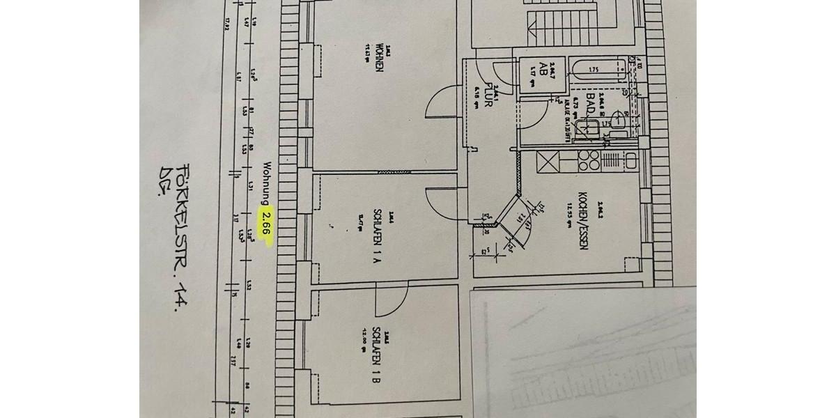 Dachgeschoßwohnung Duisburg Huckingen - 3 Zimmer, 71 m&sup2;, 499&euro; | Angebot:23293968