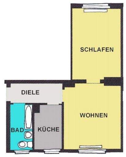 Wohnen auf dem Ölberg 2 zimmer