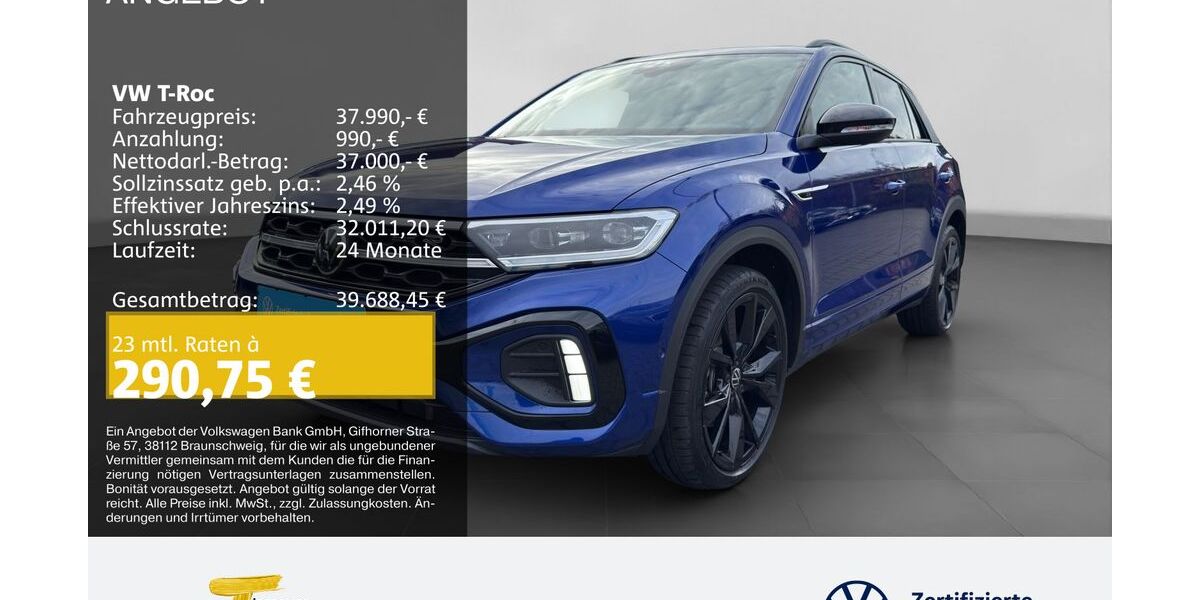 VW T-Roc 12.321 km 37.990 &euro; Oberhausen 46047