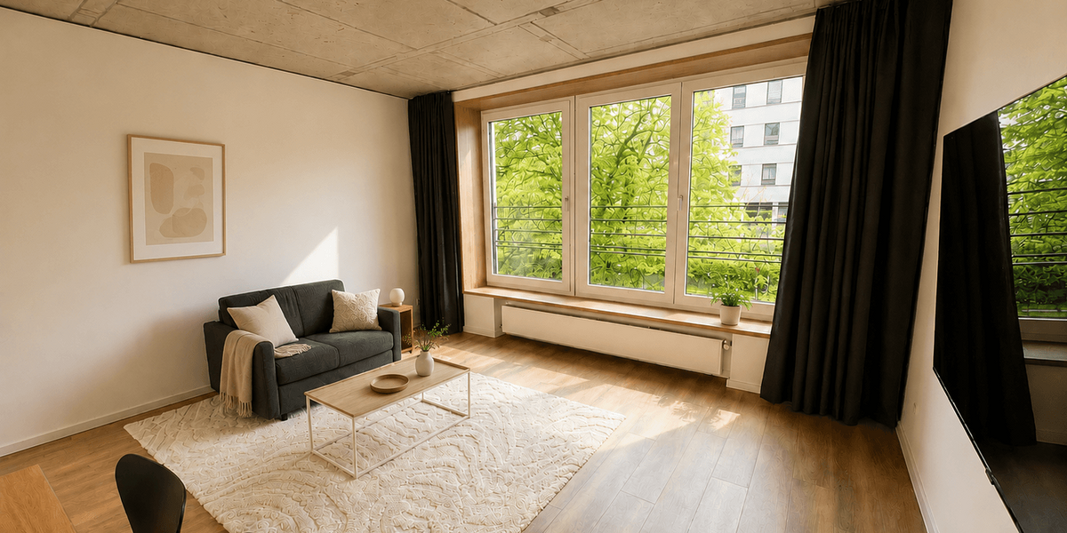 Etagenwohnung Düsseldorf Heerdt - 2 Zimmer, 80 m&sup2;, 1.700&euro; | Angebot:26663354