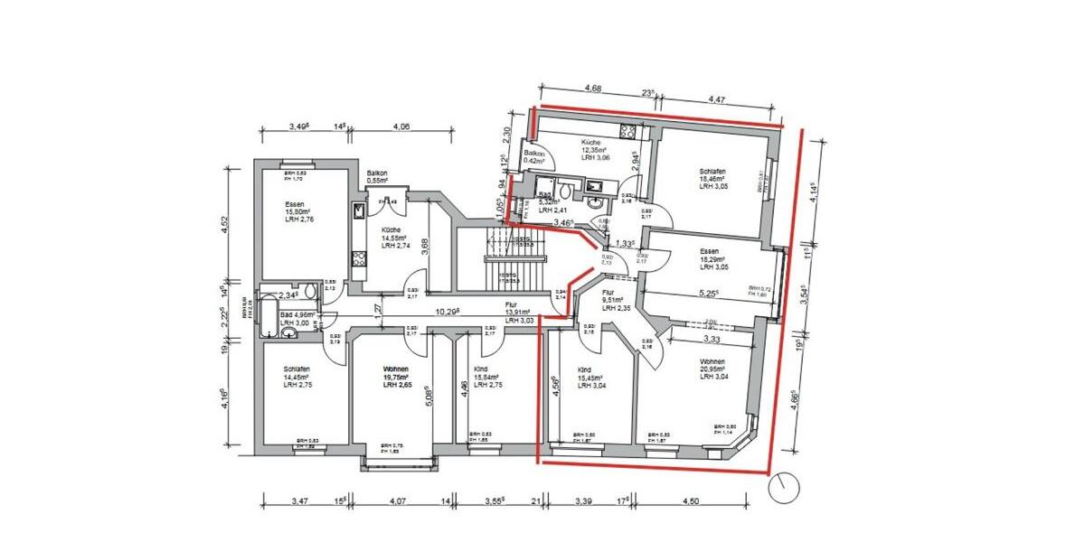 Großzügige 5-Zimmer-Wohnung mit 110 m² 5 zimmer