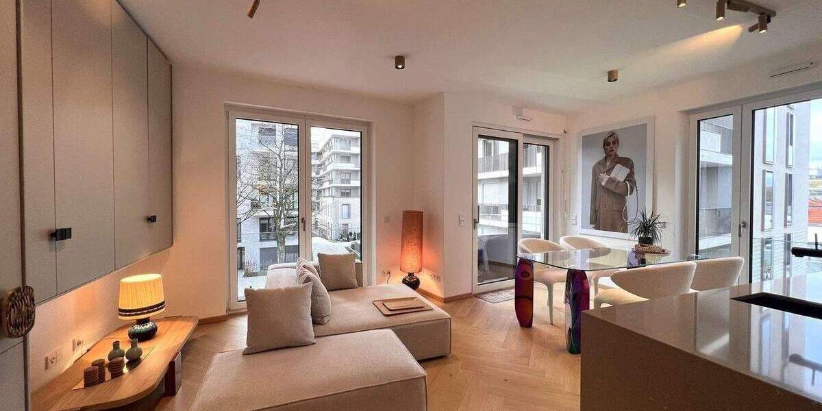 Etagenwohnung Düsseldorf Heerdt - 2 Zimmer, 55 m&sup2;, 1.300&euro; | Angebot:25739033