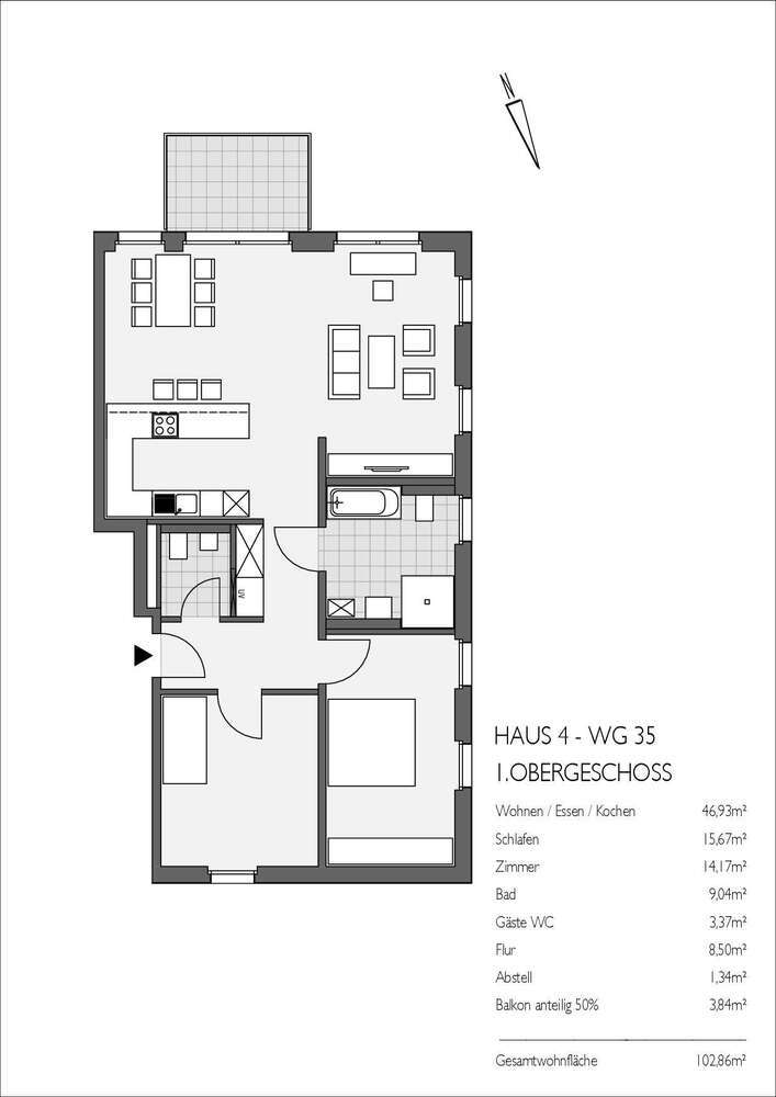 Wohnung zum Kaufen in Monheim am Rhein 668.590 € 102.86 m²